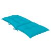 vidaXL Coussins de chaise de jardin &agrave; dossier haut lot de 2 turquoise