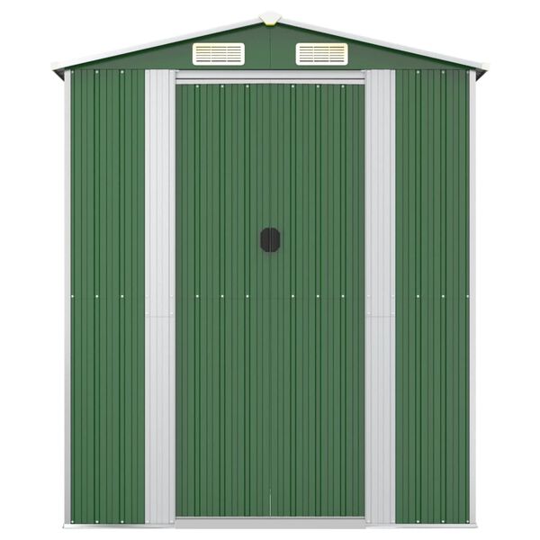 vidaXL Abri de jardin Vert 192x689x223 cm Acier galvanis&eacute;