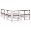 vidaXL Lit biblioth&egrave;que sans matelas blanc 140x190 cm bois pin massif