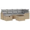 vidaXL Ensemble de canap&eacute; de jardin 7 pc 6-Nombre de places