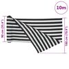 vidaXL Filet brise-vue anthracite et blanc 1,8x10 m PEHD 150 g/m²