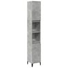 vidaXL Armoire de salle de bain gris b&eacute;ton 30x30x190 cm