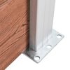 vidaXL Cl&ocirc;ture de jardin WPC 872x106 cm Marron