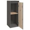 vidaXL Armoire murale Gris 30x30x80 cm Bois de pin massif