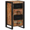 vidaXL Armoire &agrave; tiroir multicolore 40x40x75 cm bois de r&eacute;cup&eacute;ration