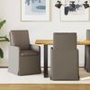 vidaXL Chaises de salle &agrave; manger 2 pcs Gris clair 57 x 67 x 98 cm Lin