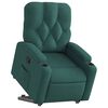 vidaXL Fauteuil inclinable vert foncé tissu