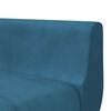 vidaXL Canap&eacute;-lit en forme de L bleu 275x140x70 cm velours