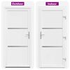 vidaXL Porte Frontale Blanc 98 x 208 cm PVC