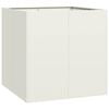 vidaXL Jardini&egrave;re blanc 80x80x80 cm acier