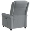 vidaXL Fauteuil inclinable Gris clair Tissu