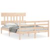 vidaXL Cadre de lit sans matelas 140x190 cm bois massif
