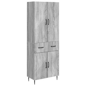 vidaXL Ensemble de Meubles 2 pc Sonoma gris Bois d'ing&eacute;nierie
