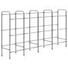 vidaXL &Eacute;tag&egrave;re de rangement pour 12 caisses Argent&eacute; 190x33x116cm Acier