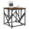 vidaXL Table basse ch&ecirc;ne fum&eacute; 45x45x47,5 cm bois d'ing&eacute;nierie