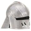 vidaXL Casque de chevalier m&eacute;di&eacute;val antique pour GN Argent&eacute; Acier
