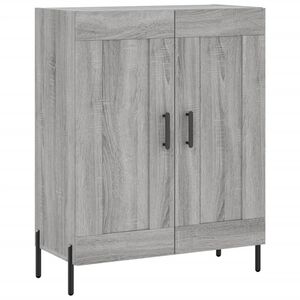 vidaXL Buffet sonoma gris 69,5x34x90 cm bois d'ing&eacute;nierie