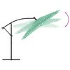 vidaXL Parasol de jardin avec m&acirc;t en acier vert 290x290x238 cm