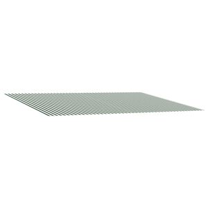 vidaXL Toile de rechange pour auvent Vert et blanc 350 x 200 cm