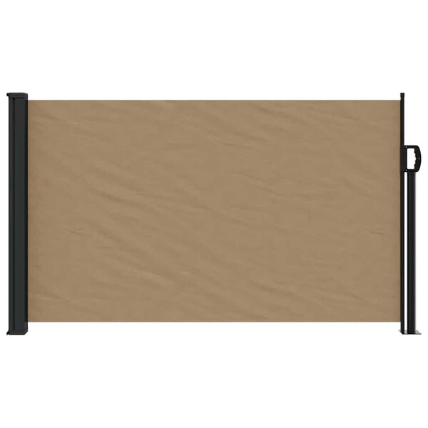 vidaXL Auvent lat&eacute;ral r&eacute;tractable taupe 120x500 cm