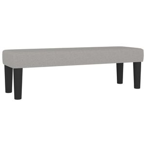 vidaXL Banc Gris clair 100x30x30 cm Tissu