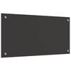 vidaXL Protection de cuisine 2 pcs Gris foncé 80 x 40 cm verre trempé