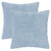 vidaXL Housse de coussin 2 pc HEERLEN Bleu clair 35 x 35 cm