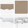 vidaXL Auvent Beige 300 x 250 x 165 cm Polyester