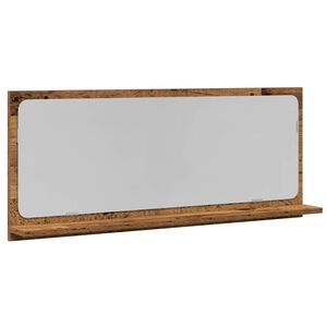 vidaXL &Eacute;tag&egrave;re Miroir Bois ancien 90 x 10,5 x 37 cm Bois d'ing&eacute;nierie