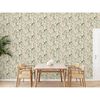 DUTCH WALLCOVERINGS Papier peint Flamingo Cr&egrave;me et menthe