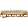 vidaXL Ensemble de canap&eacute;s d'ext&eacute;rieur 5 pc Naturel et Beige