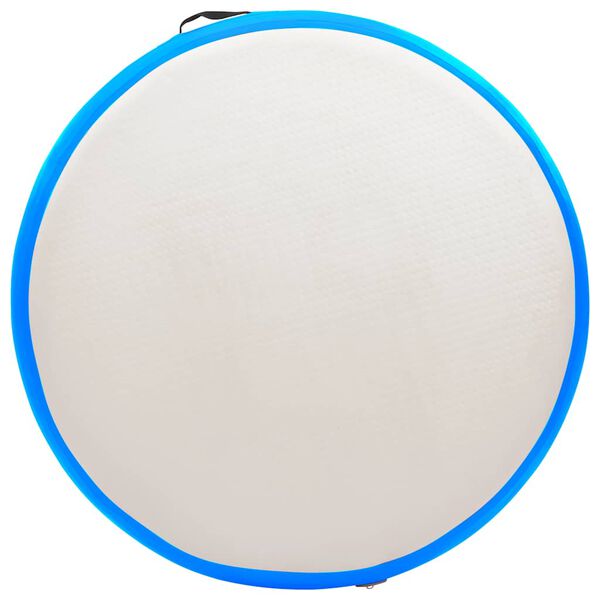 vidaXL Tapis gonflable de gymnastique avec pompe 100x100x10cm PVC Bleu