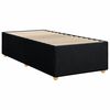 vidaXL Sommier &agrave; lattes de lit avec matelas Noir 100x200 cm Tissu