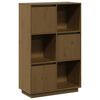 vidaXL Buffet Marron miel 74x35x117 cm Bois massif de pin