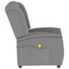 vidaXL Fauteuil de massage inclinable &agrave; 3 places gris clair