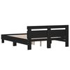 vidaXL Cadre de lit sans matelas noir 140x190 cm