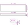 vidaXL Appui de fen&ecirc;tre Blanc 100 x 25 x 4,5 cm PVC