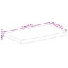 vidaXL Dessus de table &agrave; bord vivant 40x30x3,8 cm bois massif manguier