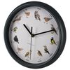 H&S Collection Horloge murale avec sons d'oiseaux 25 cm