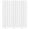 vidaXL Lits sur&eacute;lev&eacute;s en gabion 3 pcs 30x30x150 cm Fer