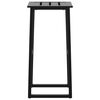 vidaXL Tabourets de bar lot de 2 noir acier enduit de poudre