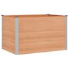 vidaXL Jardini&egrave;re sur&eacute;lev&eacute;e Marron 150 x 100 x 91 cm WPC et Aluminium