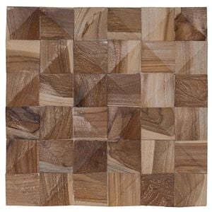 vidaXL Panneau mural 11 pc Naturel 30 x 30 x 2 cm