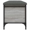 vidaXL Banc de rangement sonoma gris 102x42x45 cm bois d'ing&eacute;nierie