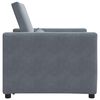 vidaXL Canap&eacute;-lit escamotable simple Gris fonc&eacute; 90 x 165 x 87 cm