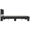 vidaXL Cadre de lit sans matelas noir 140x190 cm