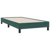 vidaXL Sommier à lattes de lit et matelas vert foncé 100x210cm velours