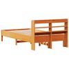 vidaXL Cadre de lit sans matelas cire marron 120x200cm bois pin massif
