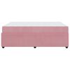 vidaXL Cadre de lit avec matelas Rose 160 x 200 cm tissu