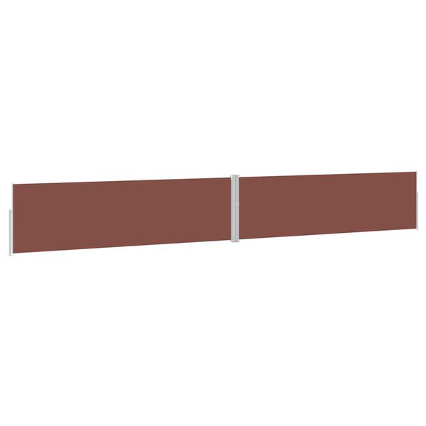 vidaXL Auvent lat&eacute;ral r&eacute;tractable de patio 170x1200 cm Marron